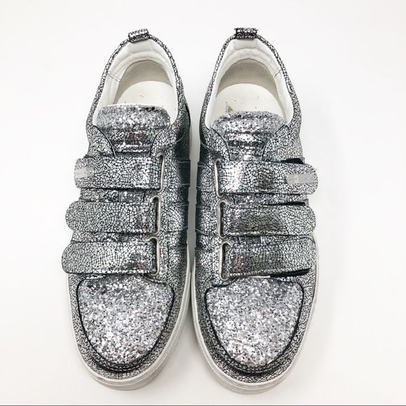 Alessandro Dell’Acqua metallic platform sneakers 8.5 - Picture 1 of 10